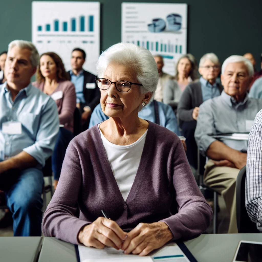 Senior Asset Management : 10 Ways to Manage Your Assets 5 - Senior Asset Management Senior learning about asset management.